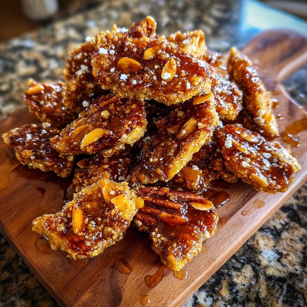 Gebrannte Mandeln mit Ahornsirup-Glasur