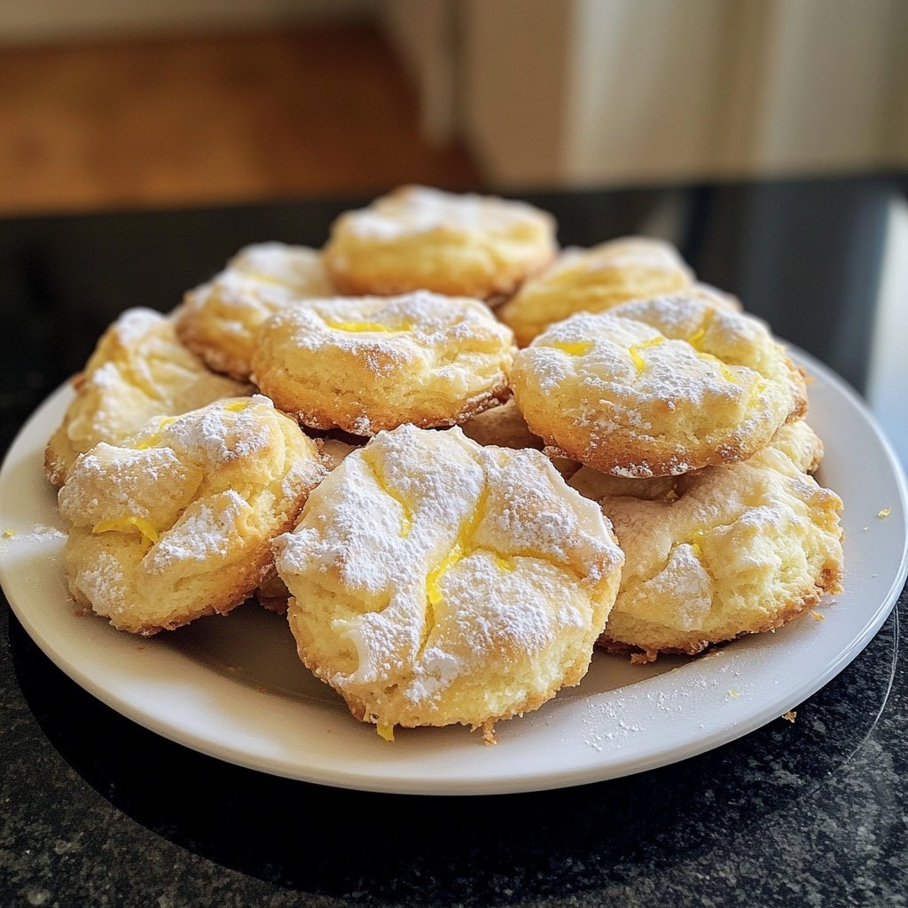 Meyer Zitronen Daumenabdruck Kekse