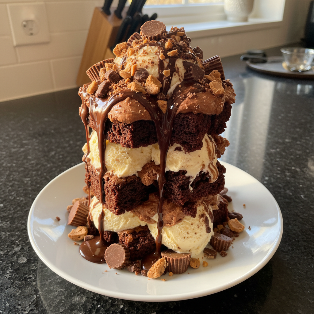 Reese’s Brownie Eisbecher Genuss