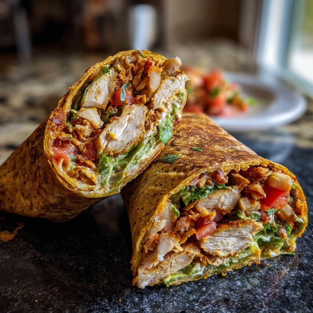 Party Wraps mit Hähnchenfüllung