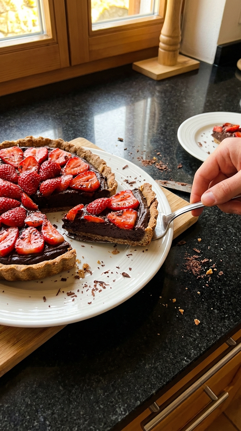 Erdbeer und Schoko Tarte​