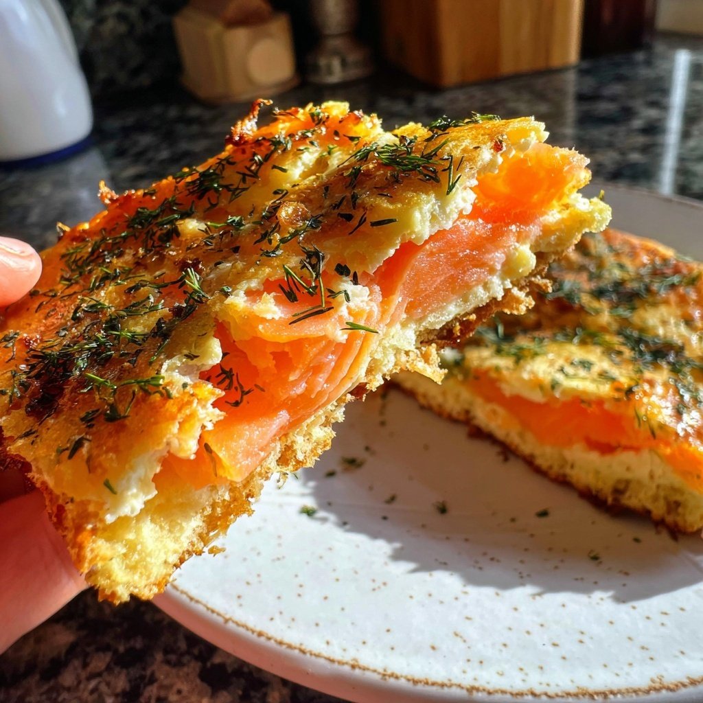 Geräucherter Lachs Häppchen mit Dill