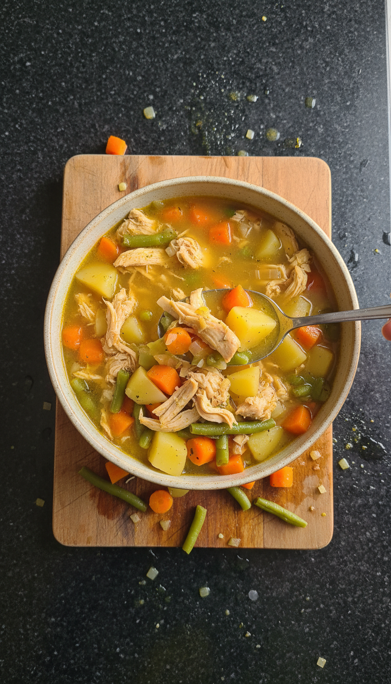 Caldo de Pollo mit Gemüse