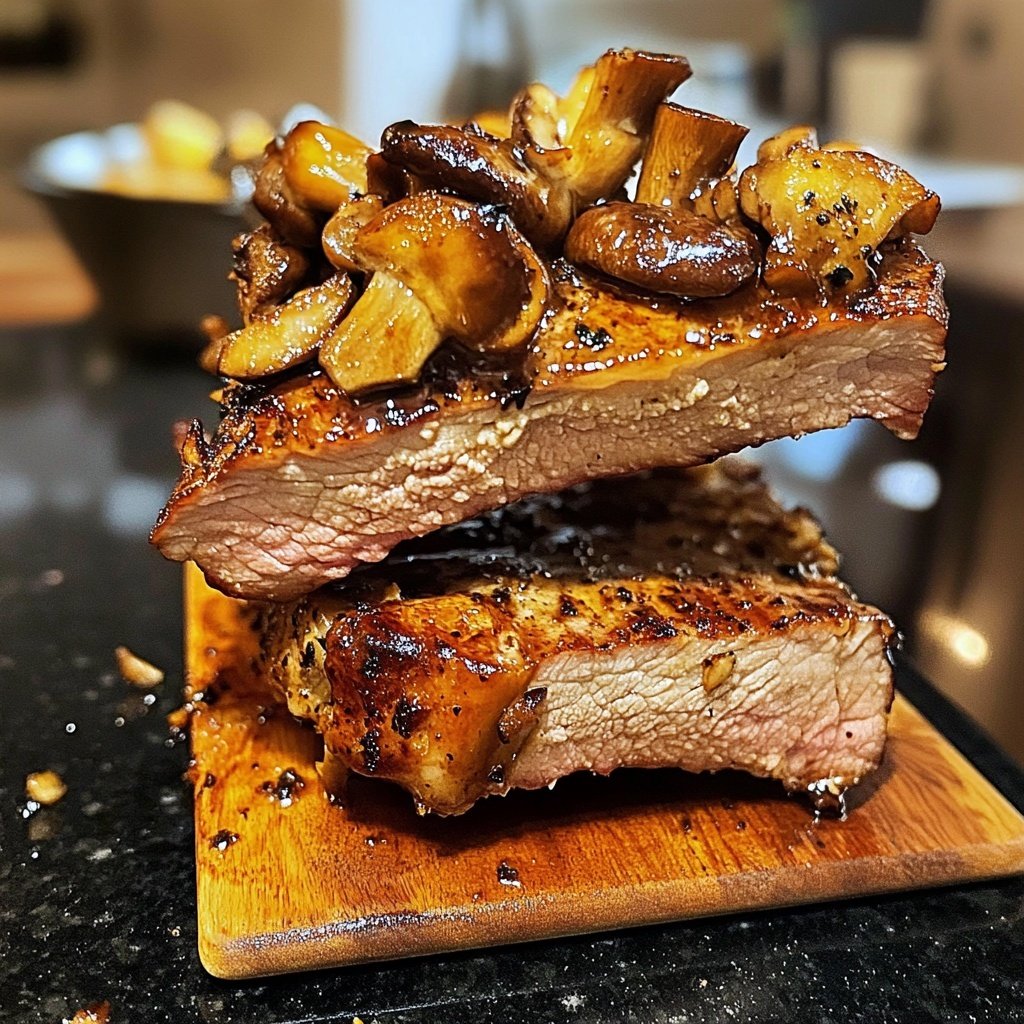 Schweinefilet mit Waldpilzen