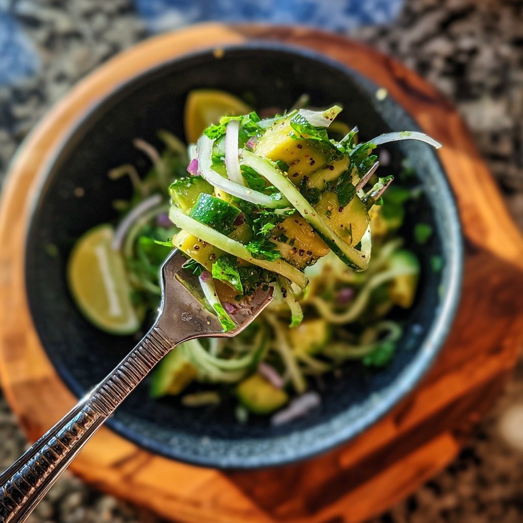 Leichter Gurken- und Avocado-Salat