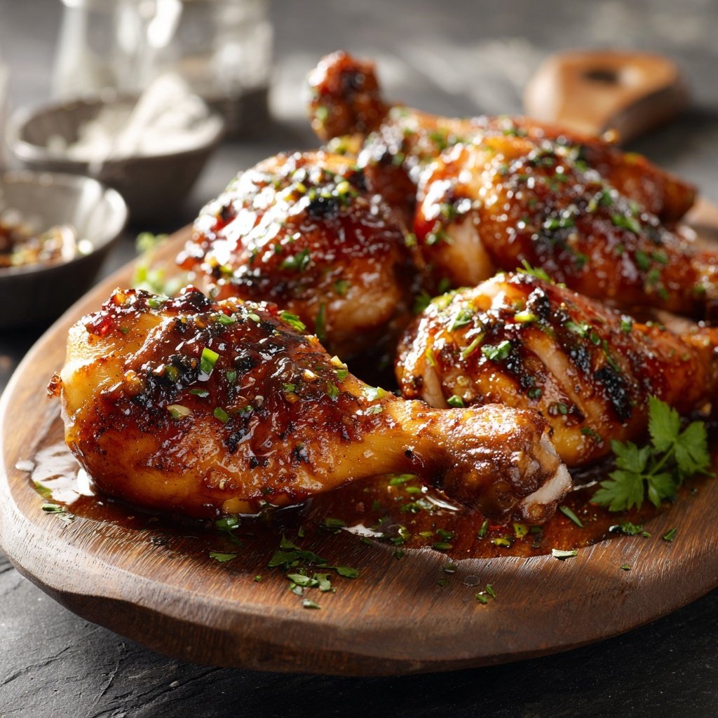 Honig-Knoblauch-Hühnchenbeine