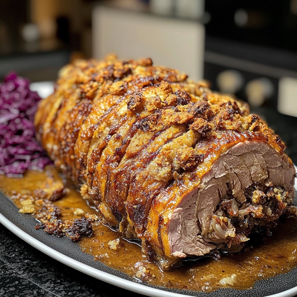 Weihnachtsgans mit Maronenfüllung