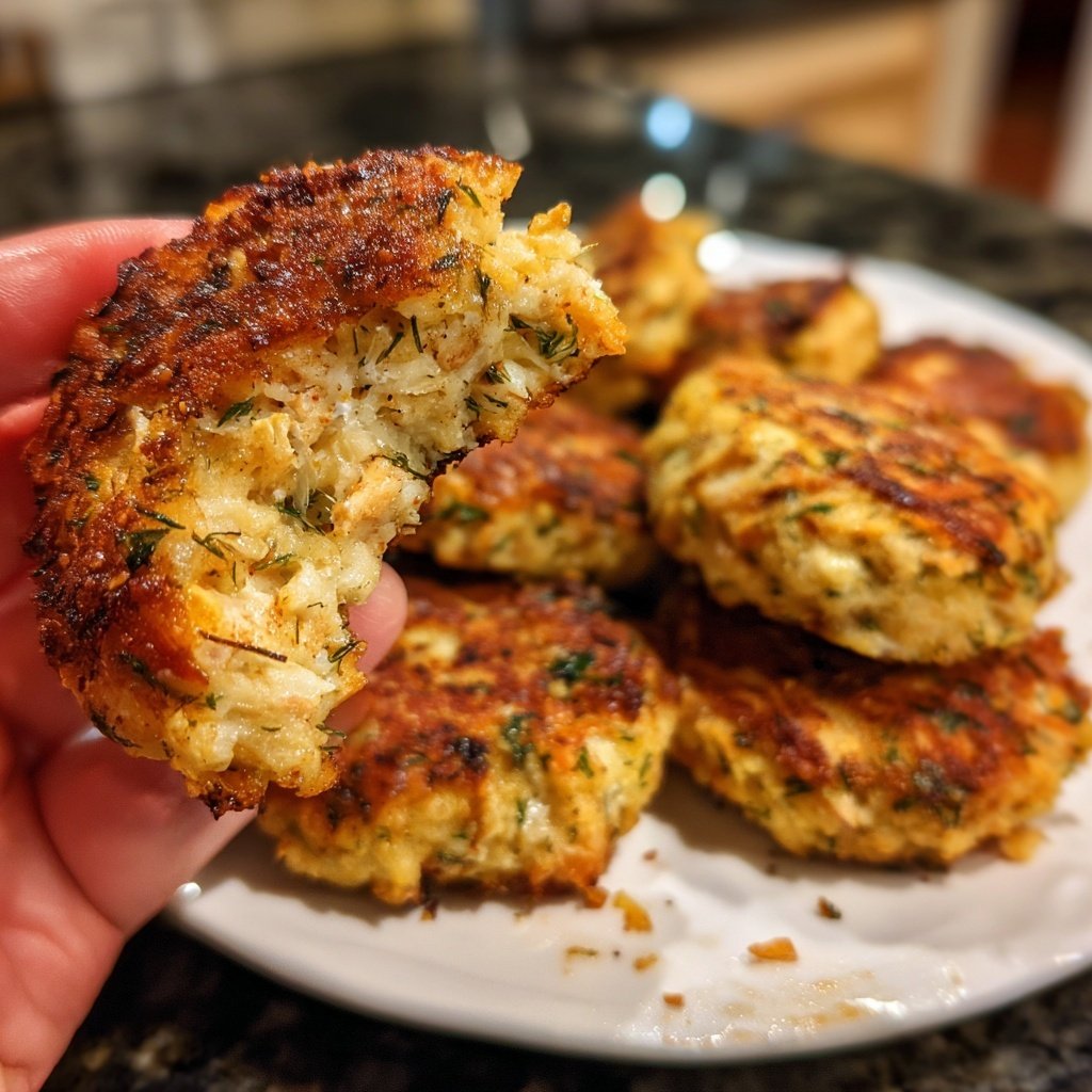 Herzhafte Lachsfrikadellen mit Dill