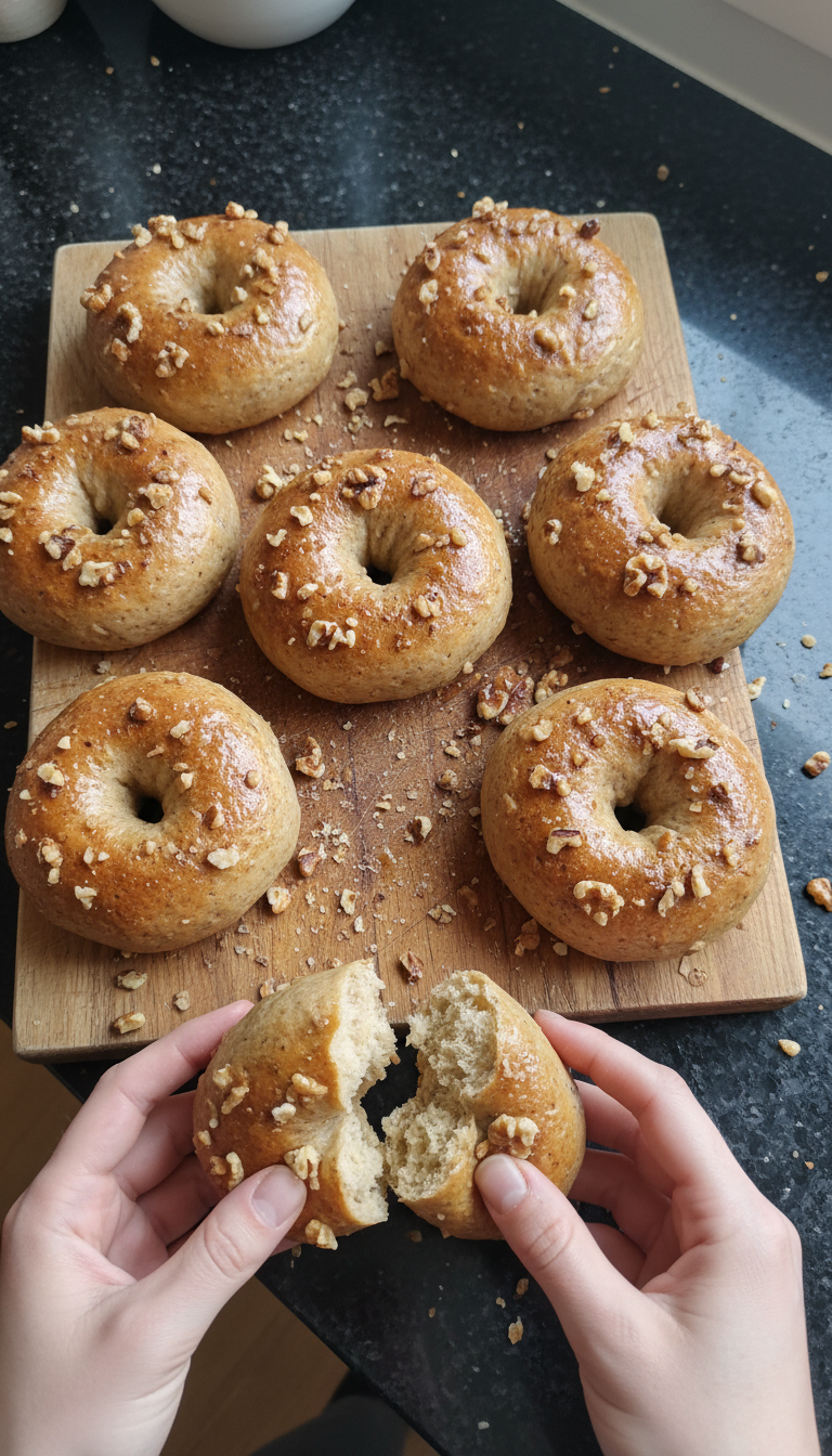 Ahorn Walnuss Protein Bagels​