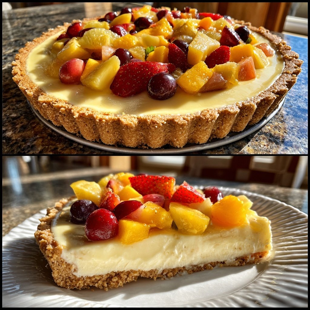 Tropische Vanille-Pudding Tart