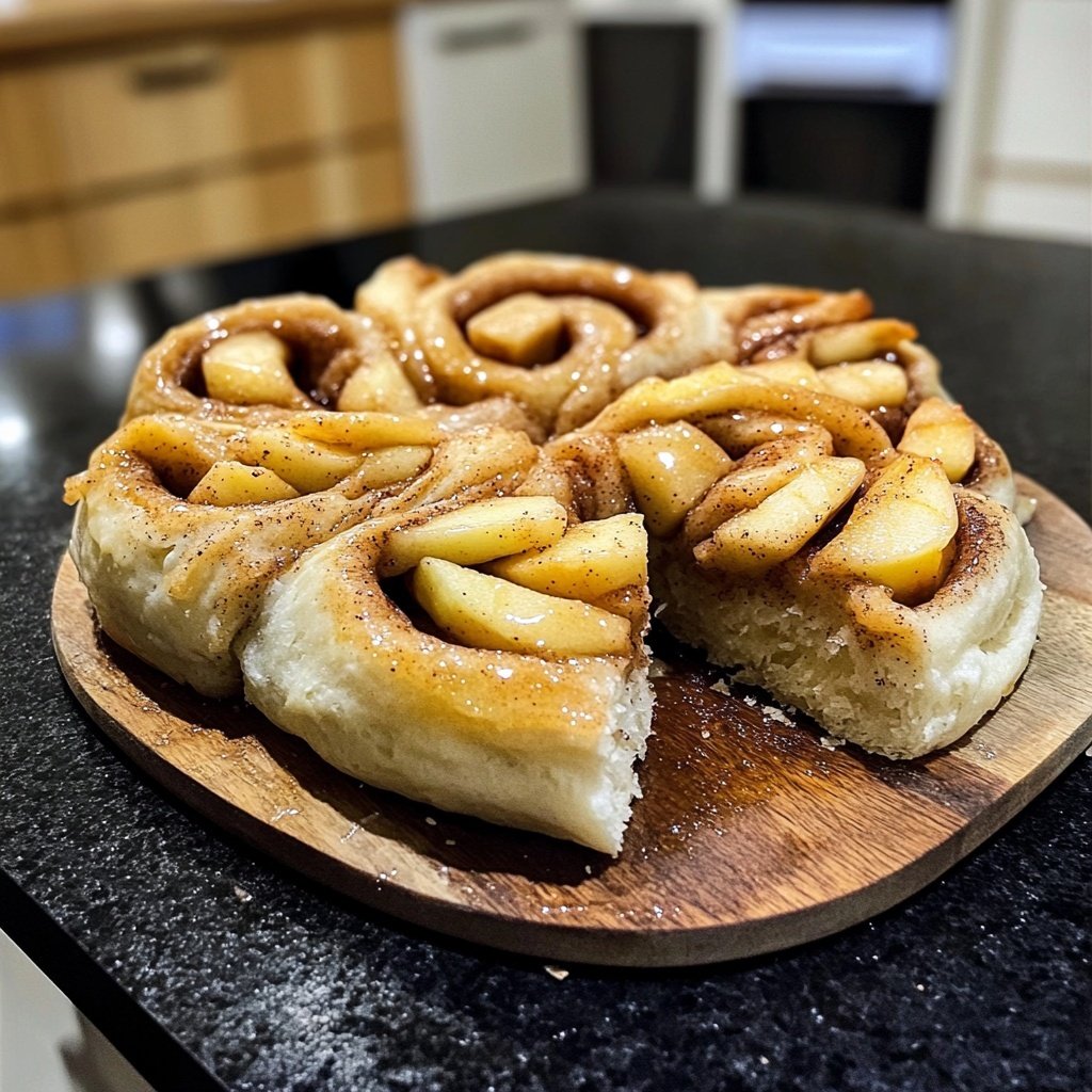 Apfel-Zimt-Schnecken aus Hefeteig