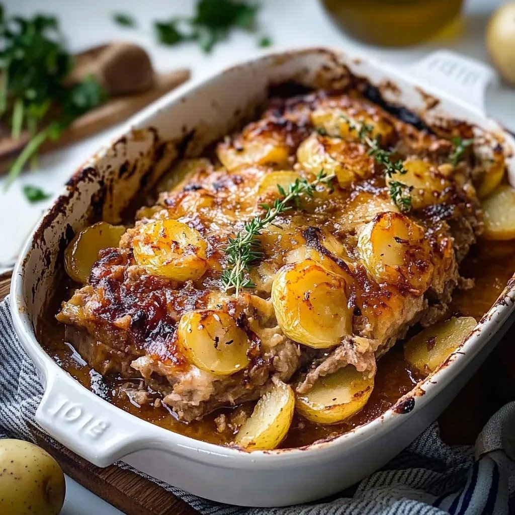 Einfache Kartoffelauflauf mit Hackfleisch