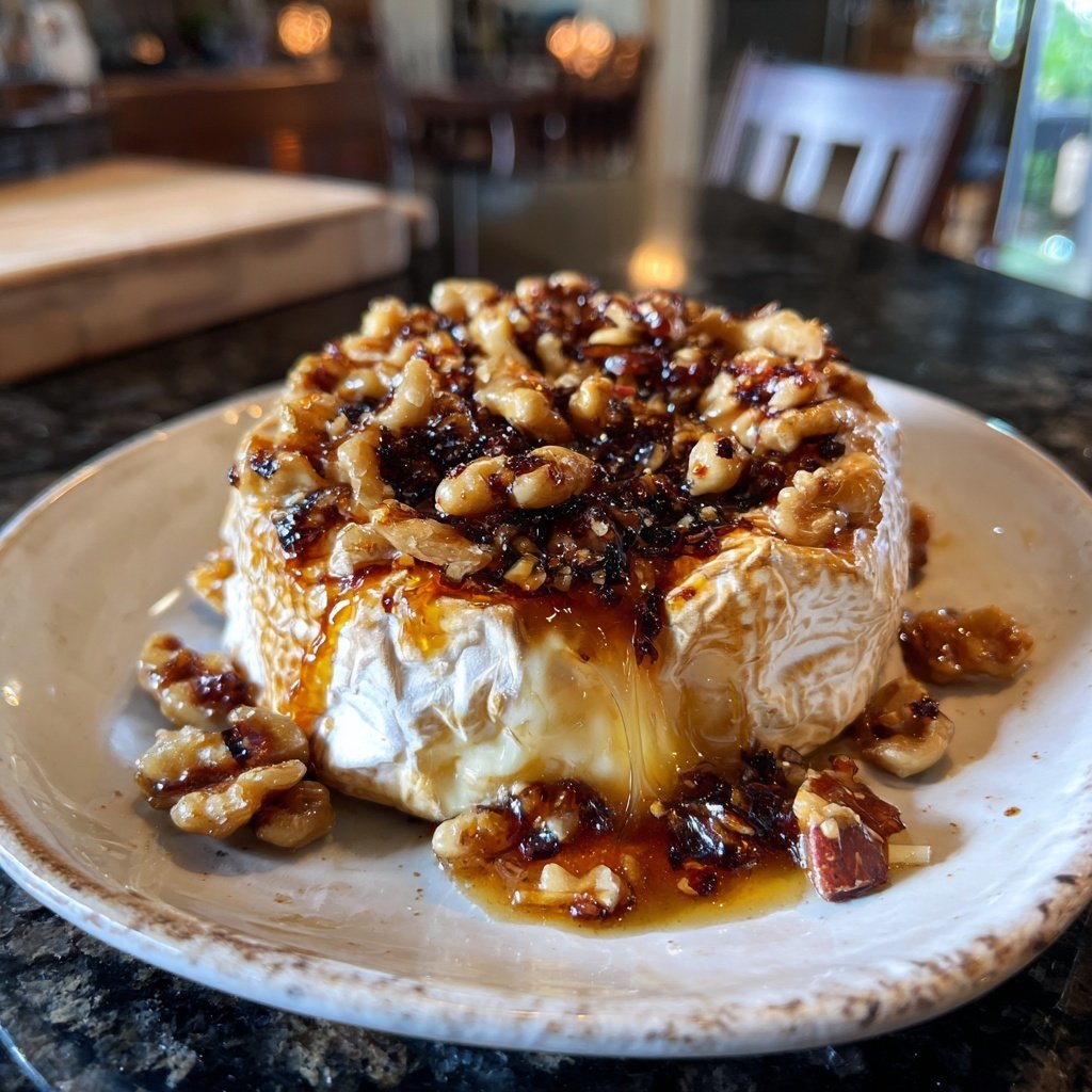 Gebackener Brie Honig Walnuss