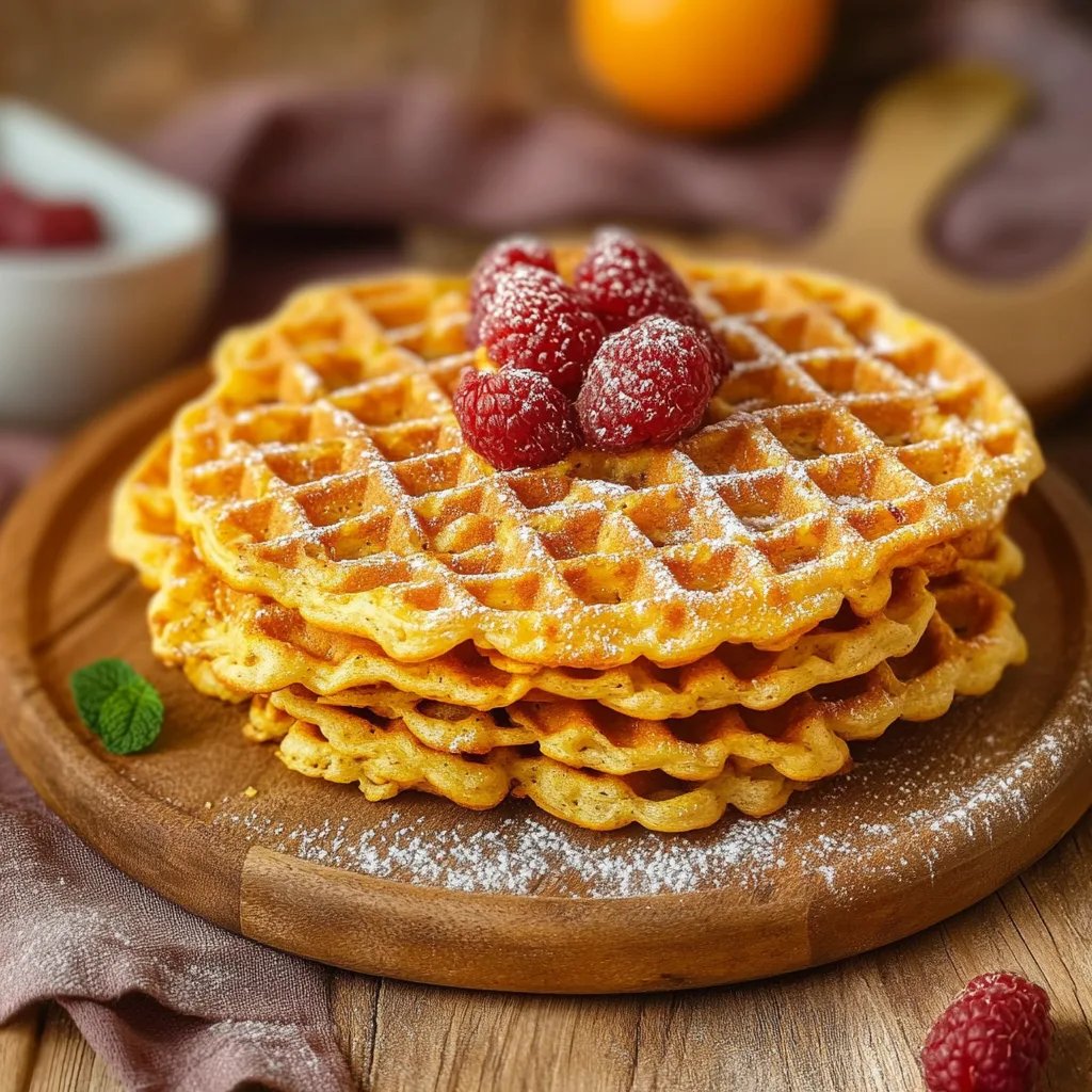Kürbiswaffeln süß