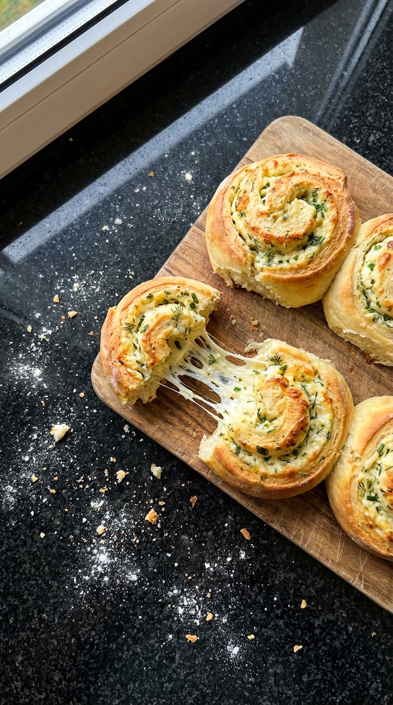 Kräuter Hüttenkäse Schnecken​