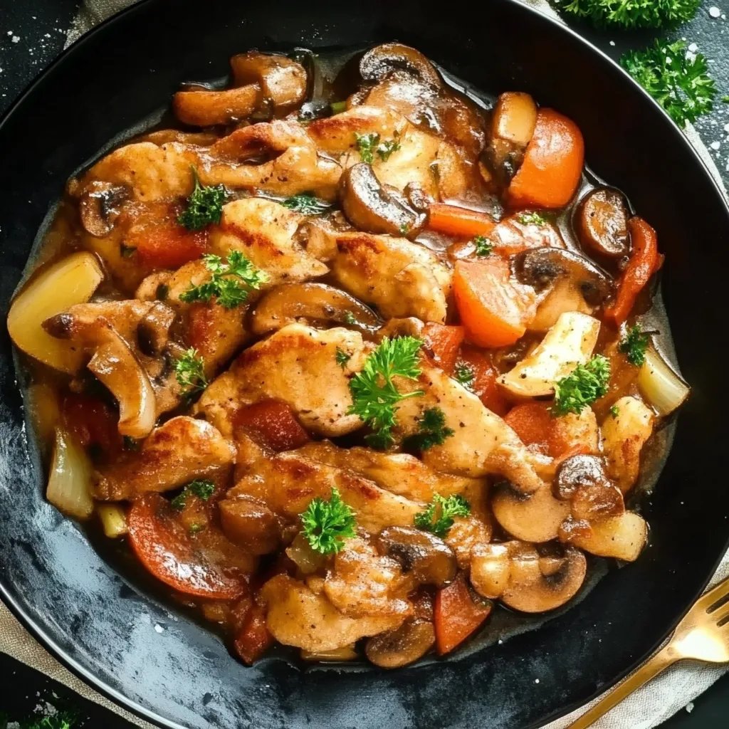 Gemüsepfanne mit Hähnchen