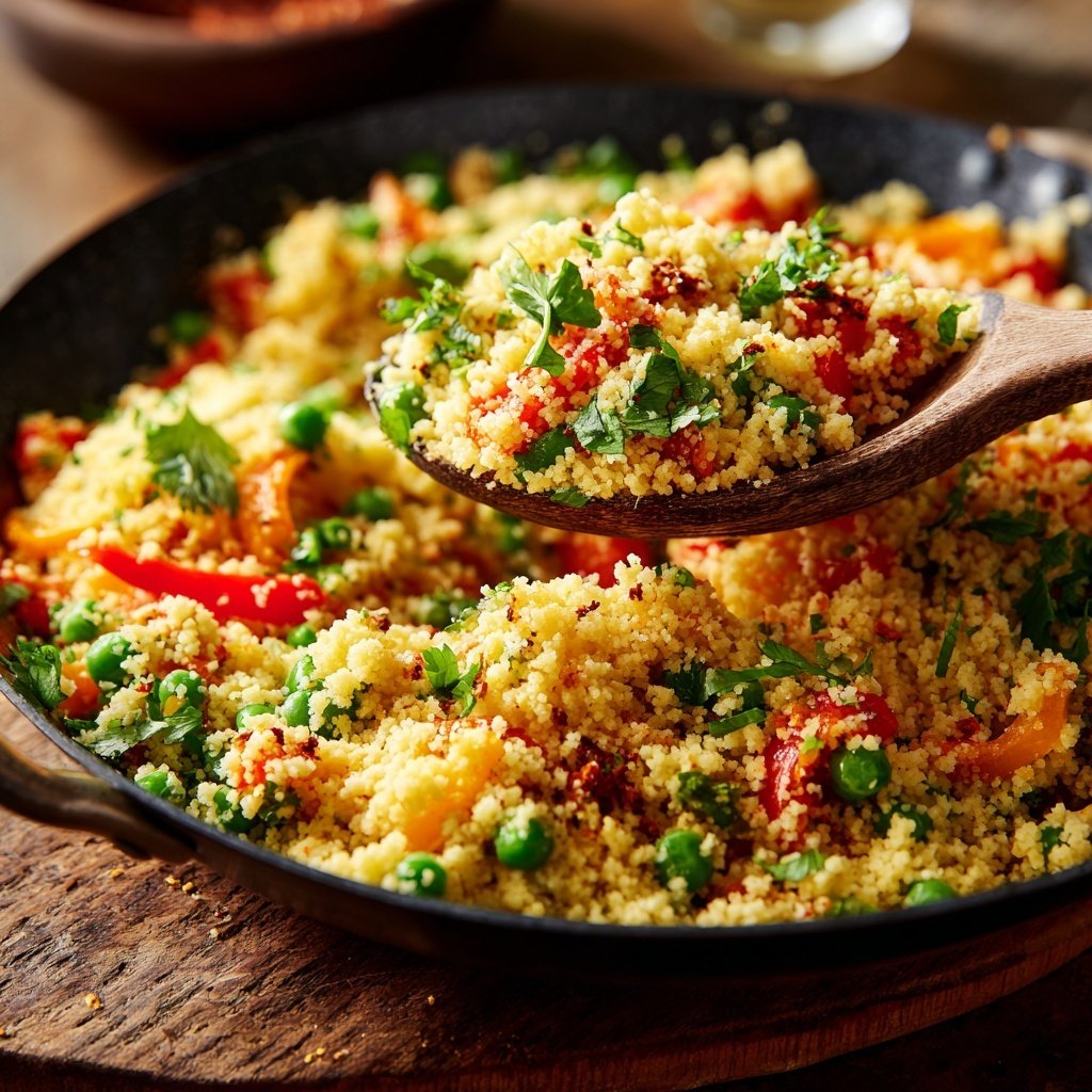 Gemüsegefüllter Frühlahrs-Couscous